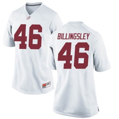 Women's Alabama Crimson Tide #46 Melvin Billingsley White Game NCAA College Football Jersey 2403RPHG1